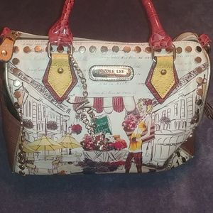 Used/Super cute large bag with extra strap